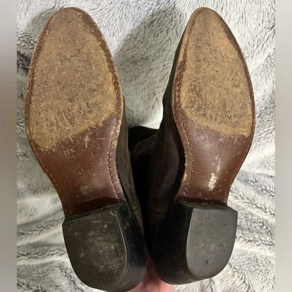 Double H Brown Leather Cowboy Boots, size 9 - Picture 6 of 6